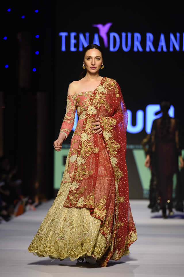2015 Fashion Pakistan Week W/F Tena Durrani Formal Dresses Pics