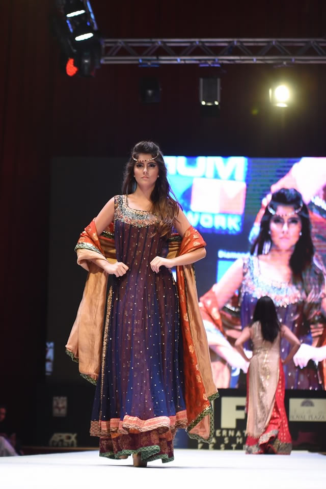 International Fashion Festival Doha 2015 Uzma Babar Formal Dresses