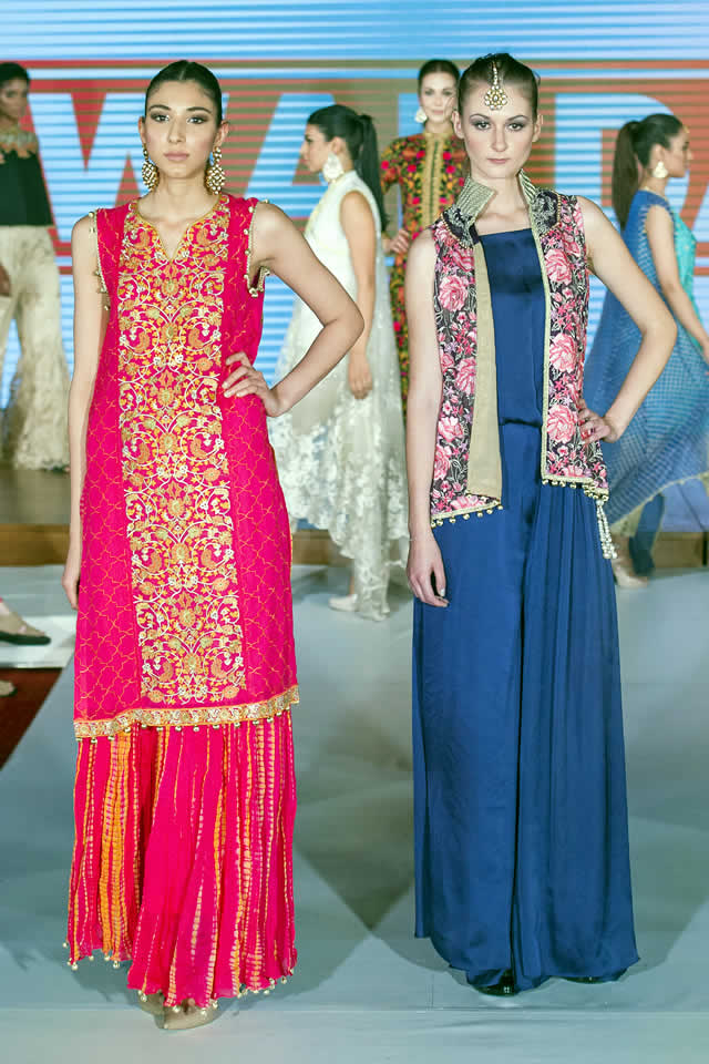 2015 Pakistan Fashion Week 8 London Warda Prints Dresses Collection Photos