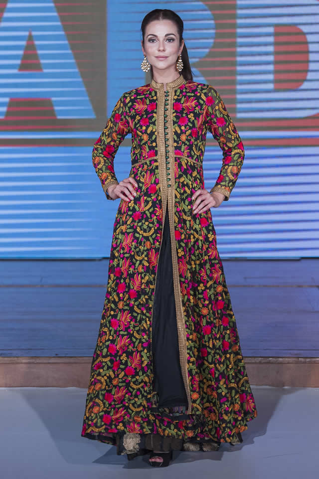 2015 Pakistan Fashion Week 8 London Warda Prints Latest Dresses Picture Gallery