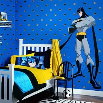 Boys Love Batman Decor In Their Room
