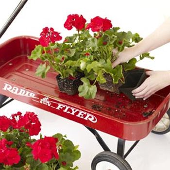 Decor Your Garden With Wagon Flower Display