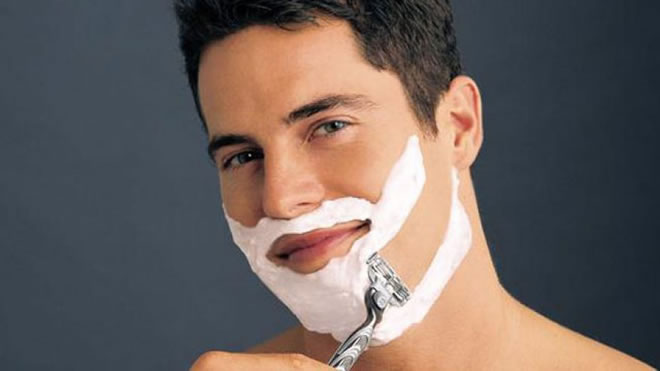 men shaving