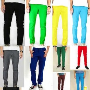 men's colored skinny jeans