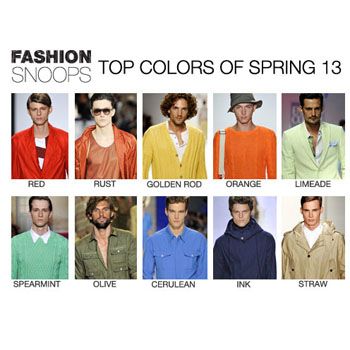 Menâ€™s Top Color Trend for Spring 2013