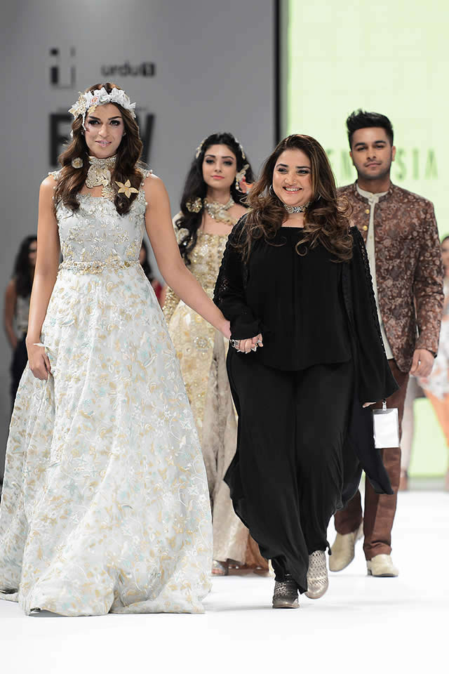 2017 Fashion Pakistan Week FnkAsia Formal Dresses Pics