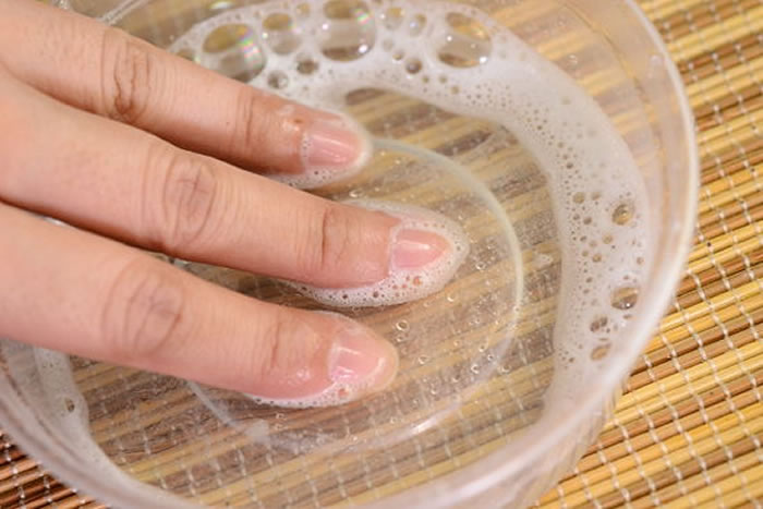 Now Relax Your Hands by Soaking Them