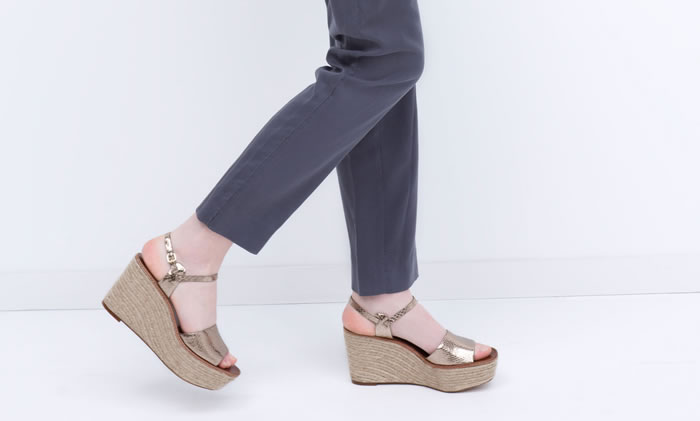 Zara's Crossover Platform Wedges