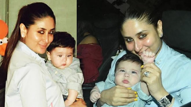 Kareena Kapoor with Son