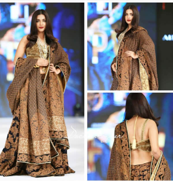 Actress Sonya Hussain in BACKLESS dress Walks the Ramp