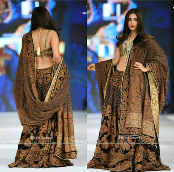Actress Sonya Hussain in BACKLESS dress Walks the Ramp