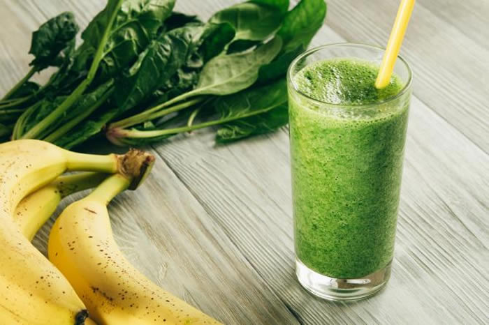 Banana + spinach