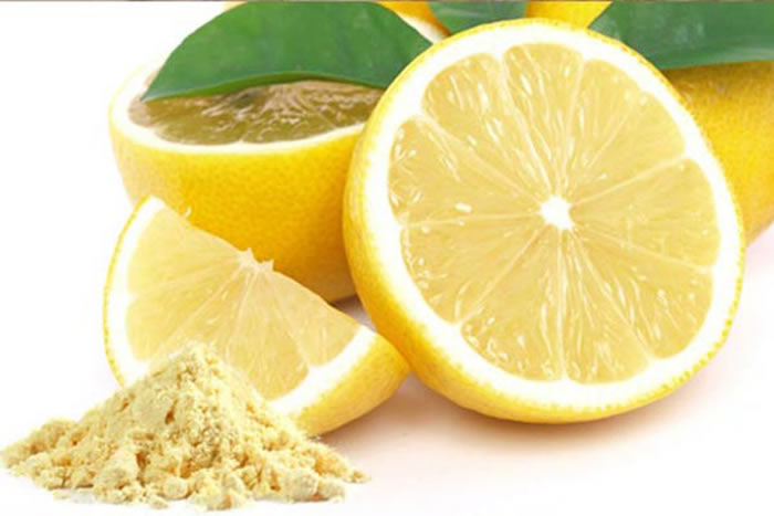 Chickpea flour and lemon juice
