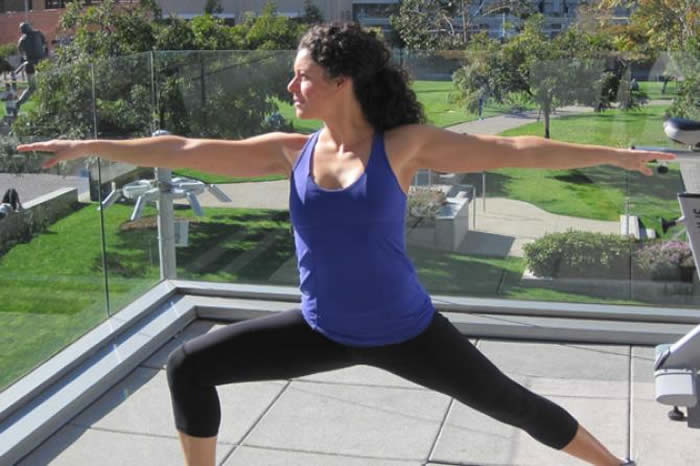 Warrior pose (Veerbhadrasana)