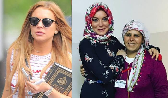 Lindsay Lohan Wears Hijab