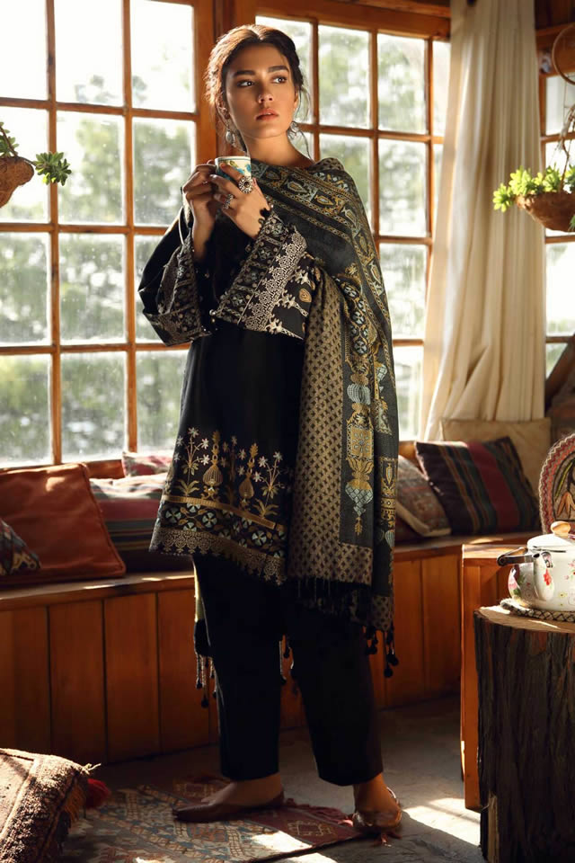 Zara Shahjahan Winter Shawl Collection 