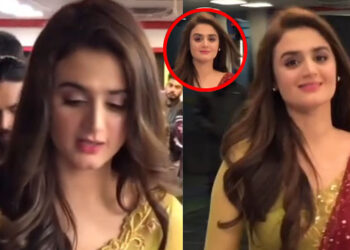 Hira Mani Almost Fell Down During Special Episode of Mere Pass Tum ho