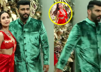 Malaika Arora STOPS Arjun Kapoor From TOUCHING Her In Front Of Media