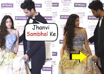 Vicky Kaushal SAVES Jhanvi Kapoor From EMBARRASSING Moment At LFW2020