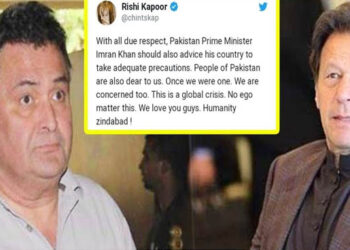 Rishi Kapoor Wrote A Letter For PM Imran Khan And Shows Love For Pakistan