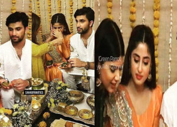 Sajal Aly And Ahad Mir Raza Mayun Pictures Leaked