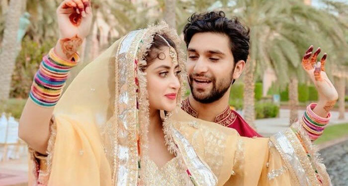 Sajal Aly and Ahad Raza Mir Share Unseen Mehndi Pictures