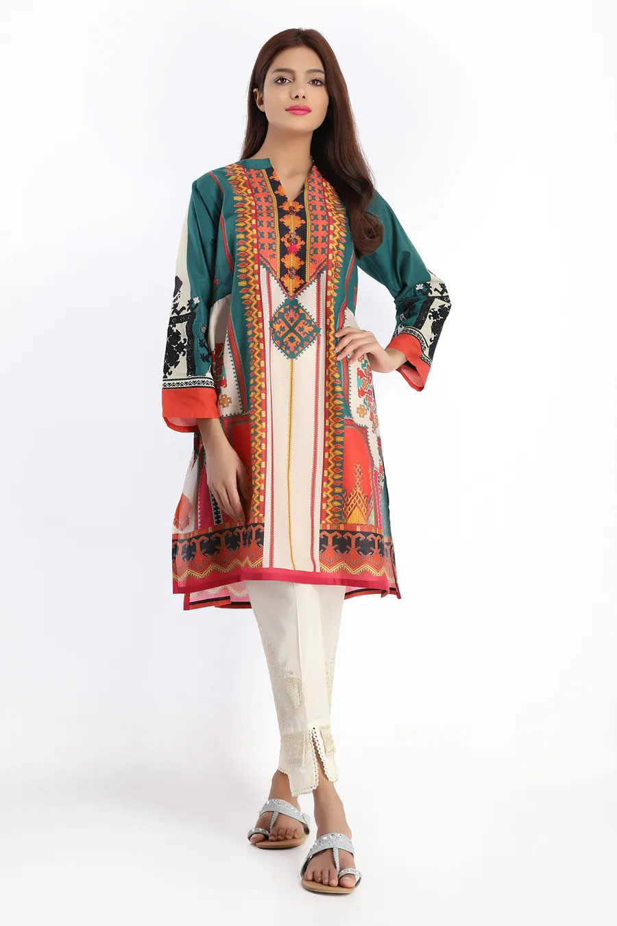 Printed Kurtas Latest Summer Lawn Kurti Designs Stitching Styles ...