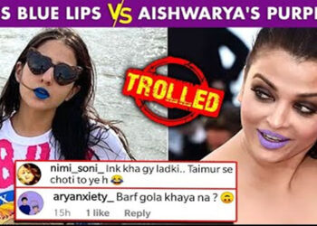 Sara Ali Khan Gets Trolled For Blue Lipstick, Copies Aishwarya Rai’s Purple Lipstick?