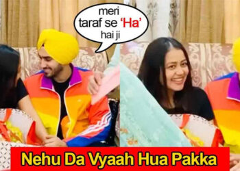 Nehu Da Vyaah – Neha Kakkar Celebrates As Rohan Preet’s Family Say ‘Yes’ -Muh Dikhai Ceremony
