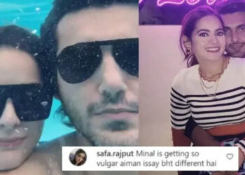 Ahsan Mohsin and Minal Khan’s underwater swimming together Video goes viral!