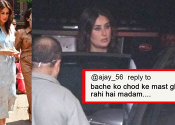 Kareena Kapoor looks pissed in recent bashing for leaving her newborn baby at home