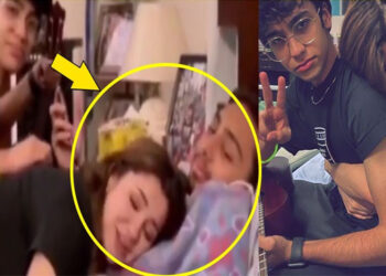 Hania Aamir lying on the bed with Drama Producer & His Son, Made Fans Angry