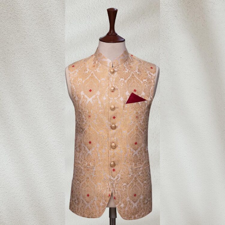 Golden and Red Waistcoat