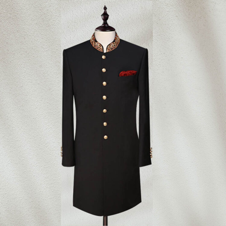 Traditional Black Sherwani