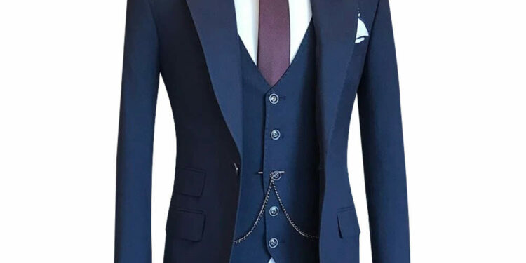 blue suit