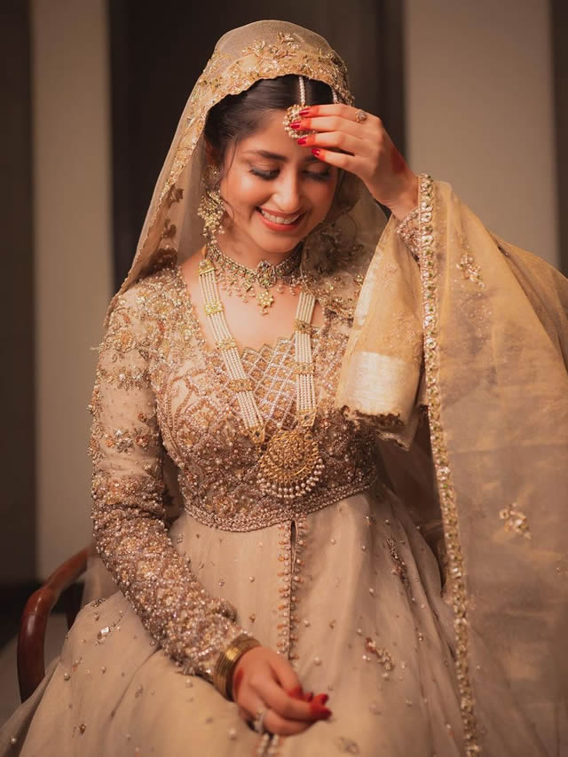 sajal wedding dress