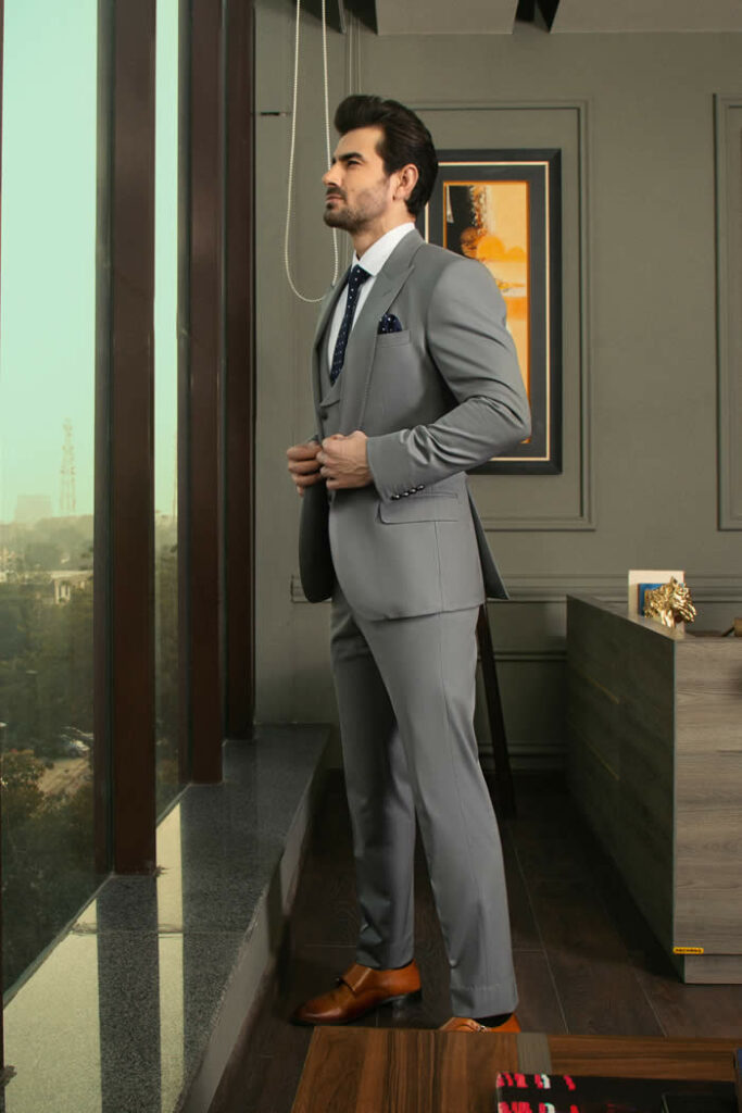 Custom Grey Business Suit 03