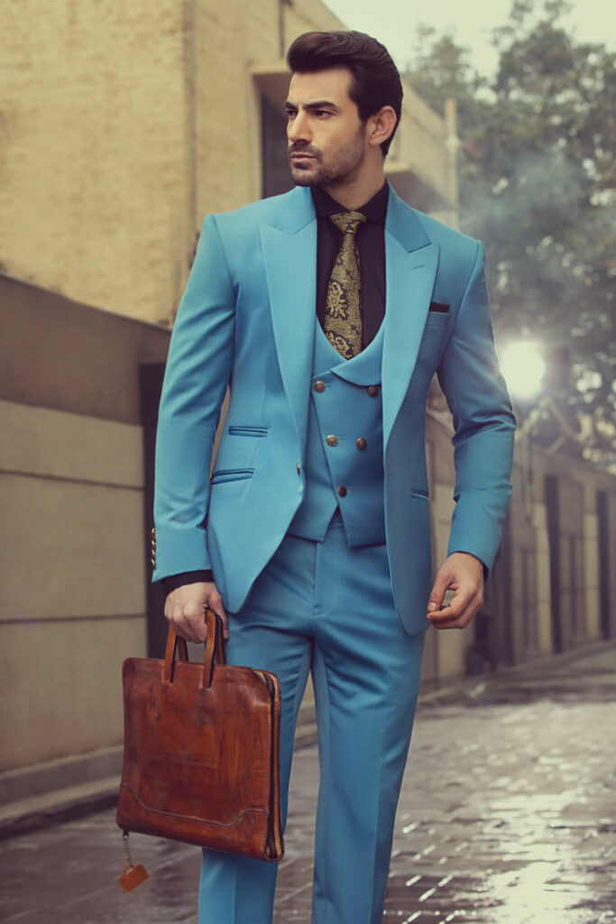 Custom Sky Blue Prom Suit 04