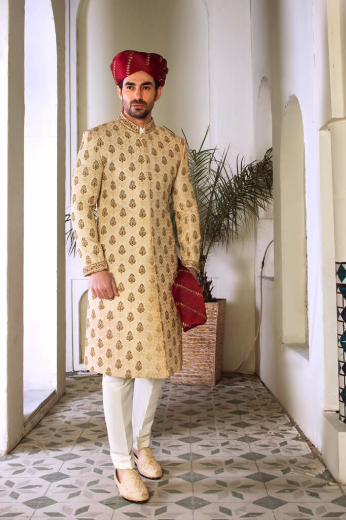 Golden Sherwani 2