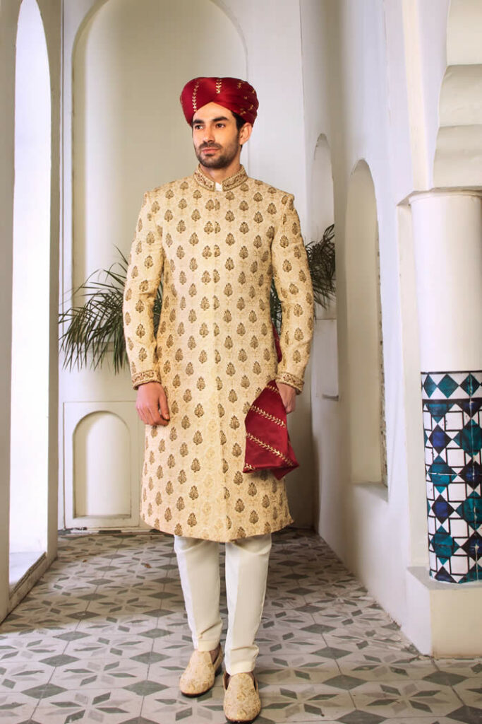 Golden Sherwani 3