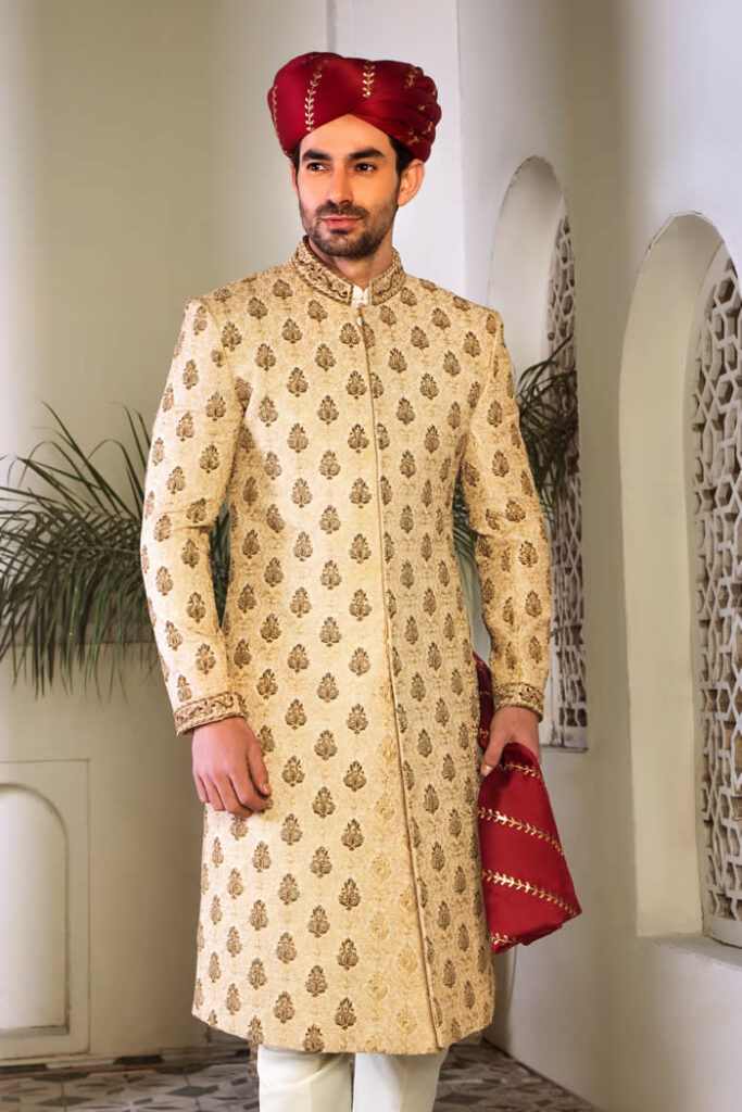 Golden Sherwani 5