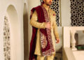 Golden Sherwani by Shameel Khan 5