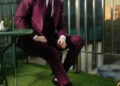 Mens Maroon Suit 03