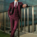Mens Maroon Suit 05
