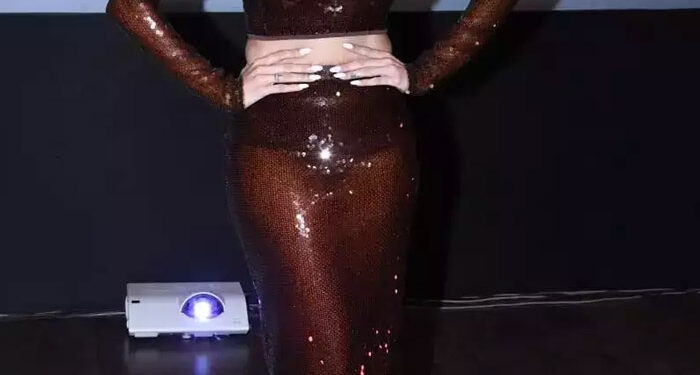 Malaika Arora kept adjusting her see-through outfit during her song launch