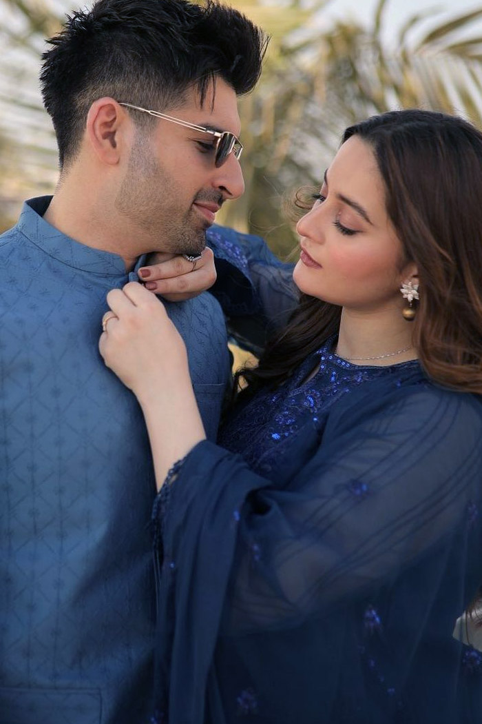 Aiman Khan and Muneeb Butt