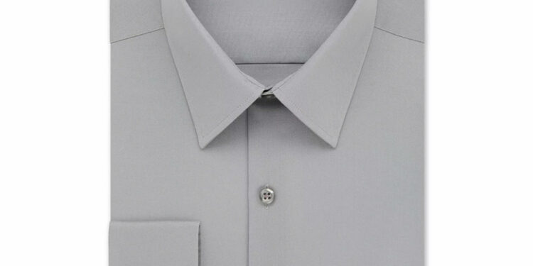 Custom Light Grey Dress Shirt