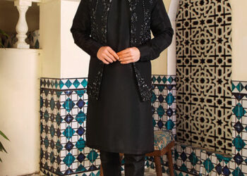 Black Embellished Waistcoat