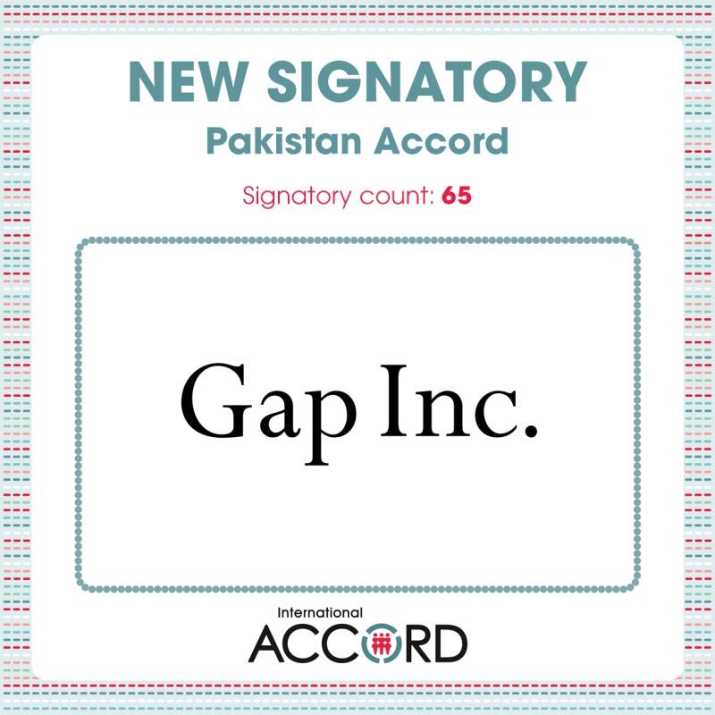 Gap signatory of Pakistan Accord