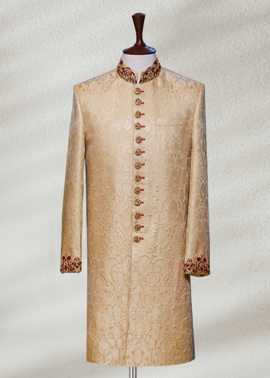 Golden Sherwani for Groom